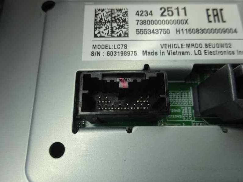 PANTALLA MULTIFUNCION OPEL ASTRA K LIM 5TURIG 2016 1.4 16V SIDI TURBO (125 CV)