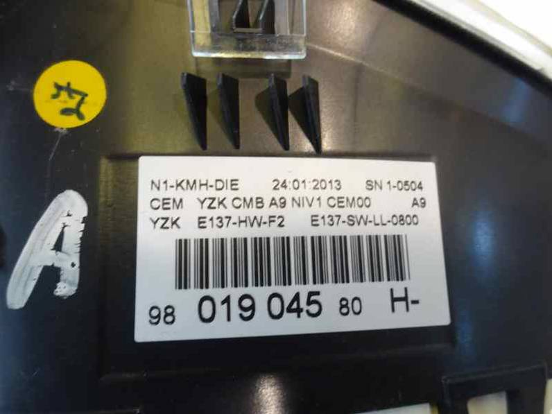 CUADRO INSTRUMENTOS PEUGEOT 208 2013 1.4 HDI FAP (68 CV)