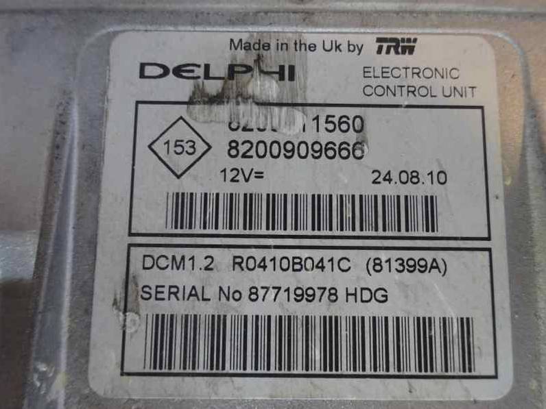 CENTRALITA MOTOR UCE RENAULT CLIO III 2010 1.5 DCI D (65 CV)