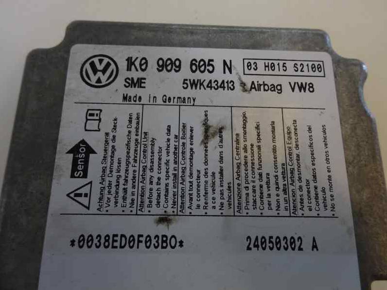 CENTRALITA AIRBAG VOLKSWAGEN JETTA 2005 1.9 TDI (105 CV)