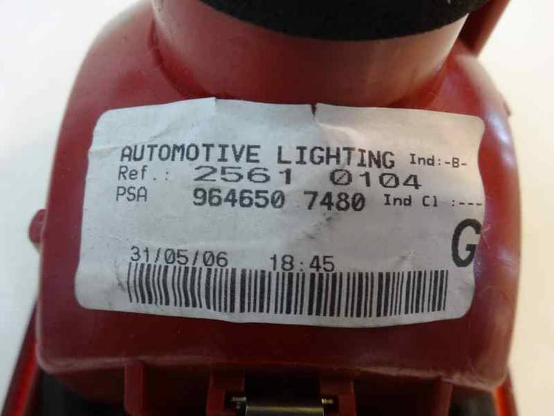 PILOTO TRASERO IZQUIERDO PEUGEOT 407 SW 2006 2.0 16V HDI FAP (136 CV)