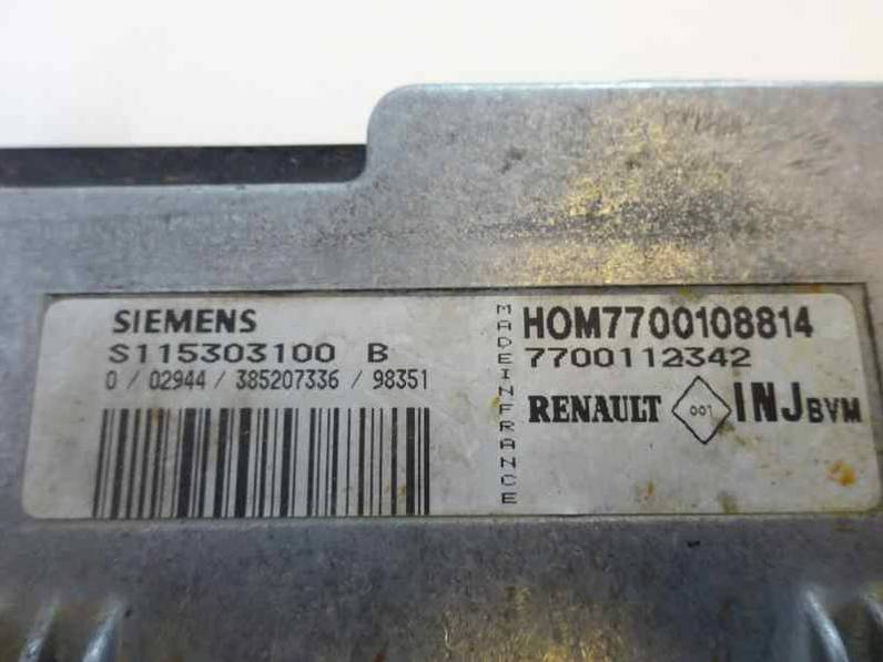 CENTRALITA MOTOR UCE RENAULT CLIO II FASE I 1999 1.4 (75 CV)