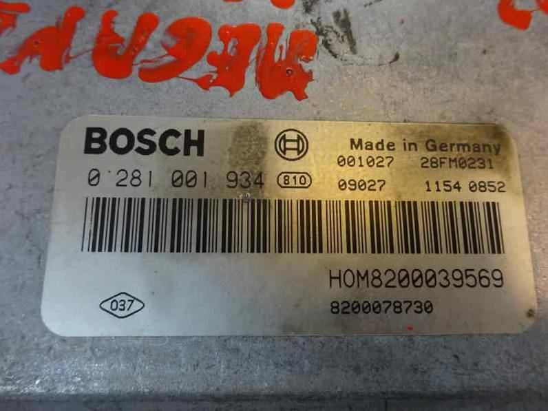 CENTRALITA MOTOR UCE RENAULT MEGANE I FASE 2 CLASSIC 2001 1.9 DCI D (102 CV)