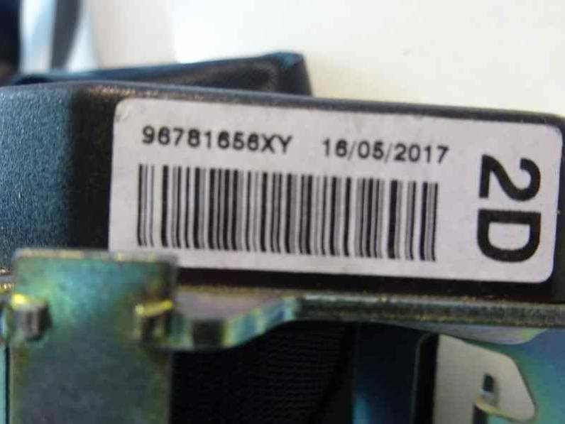 CINTURON SEGURIDAD TRASERO DERECHO PEUGEOT 2008 2017 1.2 16V VTI (82 CV)