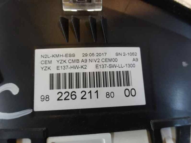 CUADRO INSTRUMENTOS PEUGEOT 2008 2017 1.2 16V VTI (82 CV)