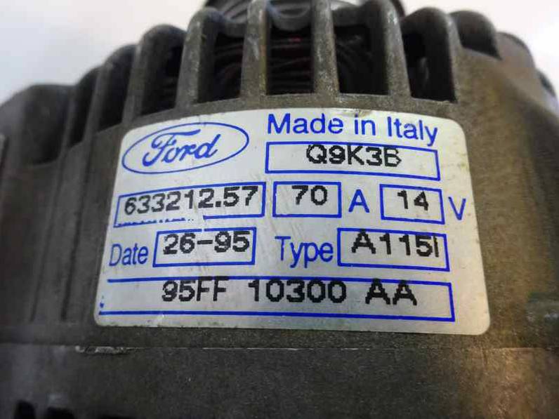 ALTERNADOR FORD ESCORT BERLINA TURNIER 1995 1.8 D (60 CV)