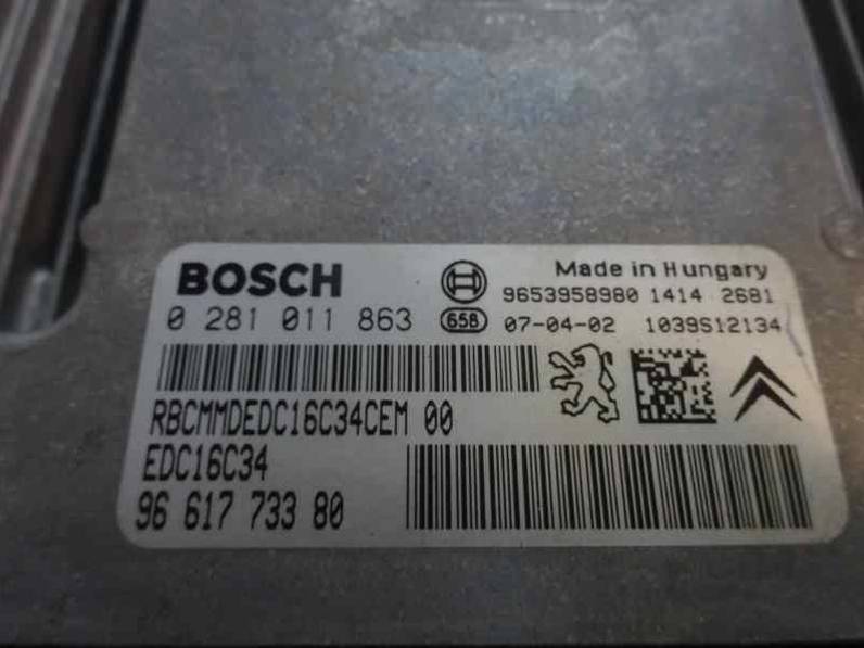 CENTRALITA MOTOR UCE CITROEN C4 BERLINA 2007 1.6 16V HDI (90 CV)