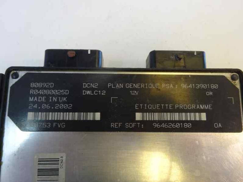 CENTRALITA MOTOR UCE CITROEN BERLINGO 2001 1.9 D (69 CV)