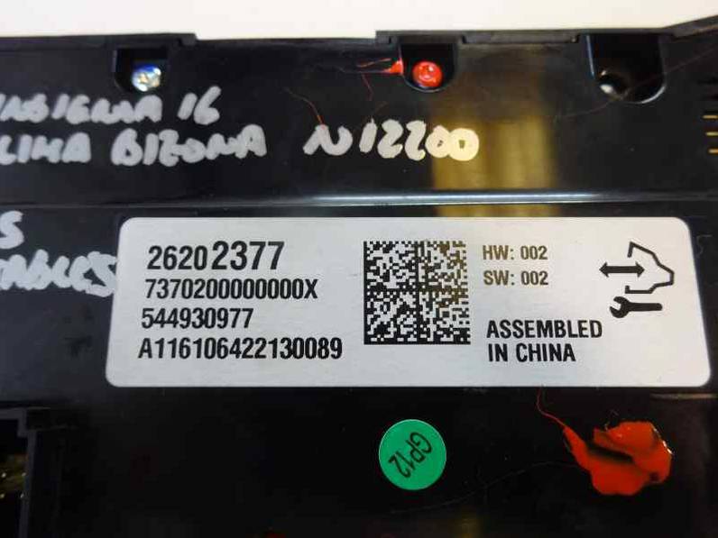 MANDO CLIMATIZADOR OPEL INSIGNIA BERLINA 2016 2.0 16V CDTI (170 CV)