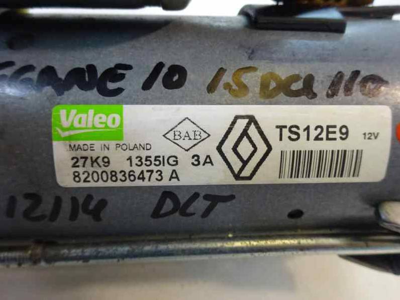 MOTOR ARRANQUE RENAULT MEGANE III BERLINA 5 P 2010 1.5 DCI D FAP (110 CV)