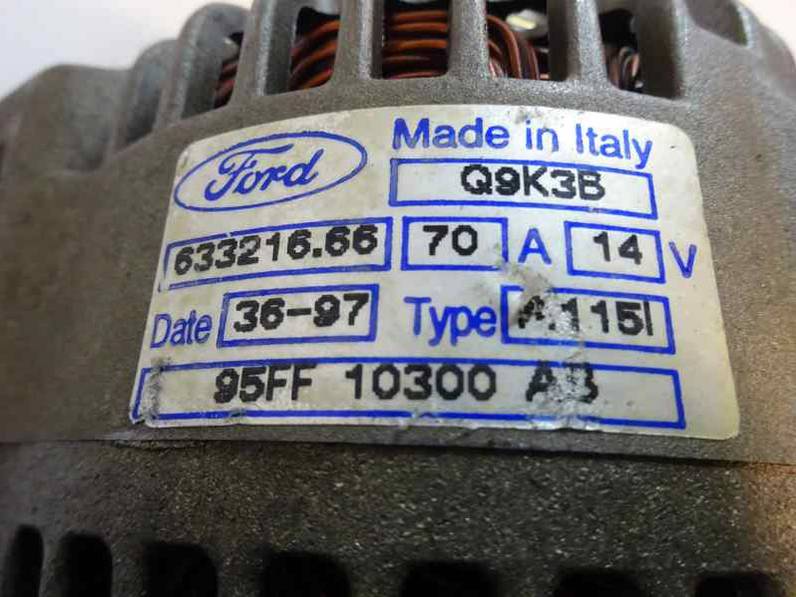 ALTERNADOR FORD ESCORT BERLINA TURNIER 1994 1.8 D (60 CV)