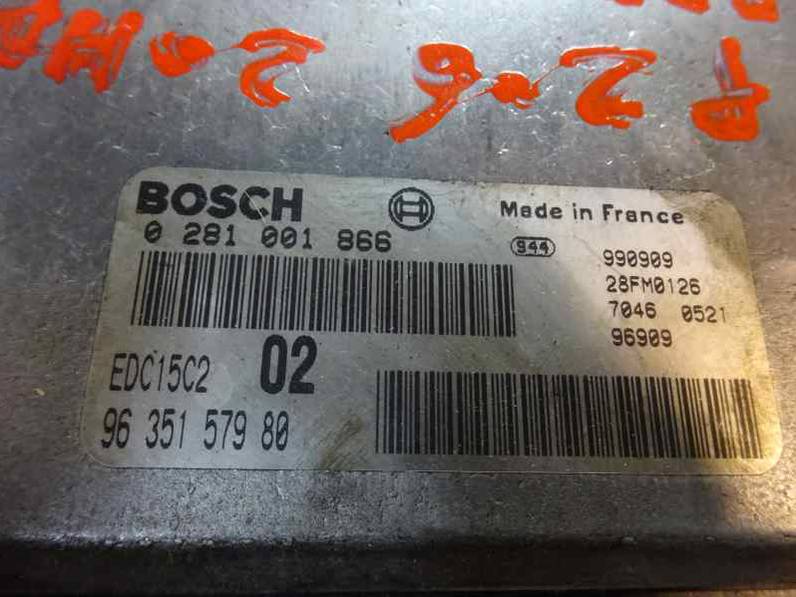 CENTRALITA MOTOR UCE PEUGEOT 206 BERLINA 1999 2.0 HDI (90 CV)