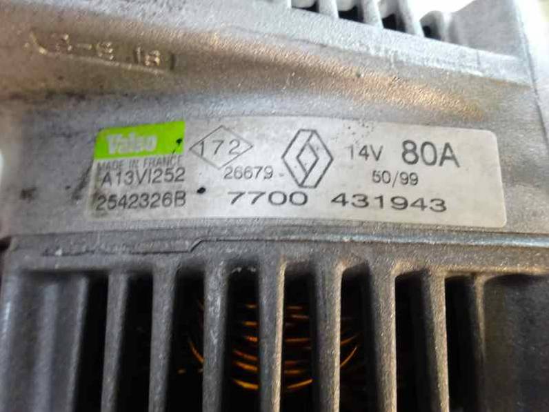 ALTERNADOR RENAULT MEGANE I CLASSIC 2000 1.9 D (64 CV)