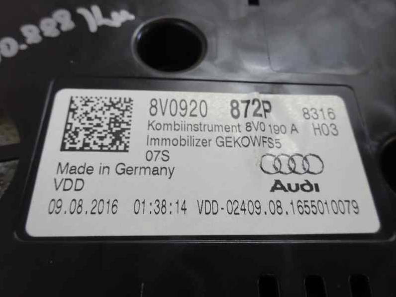 CUADRO INSTRUMENTOS AUDI A3 SPORTBACK 2016 1.6 TDI (110 CV)