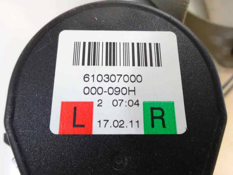 CINTURON SEGURIDAD TRASERO AUDI A5 SPORTBACK 2011 2.0 16V TDI (143 CV)