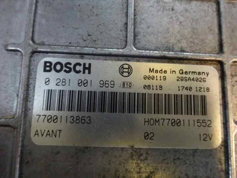 CENTRALITA MOTOR UCE RENAULT MEGANE I FASE 2 BERLINA 2000 1.9 DTI D (98 CV)