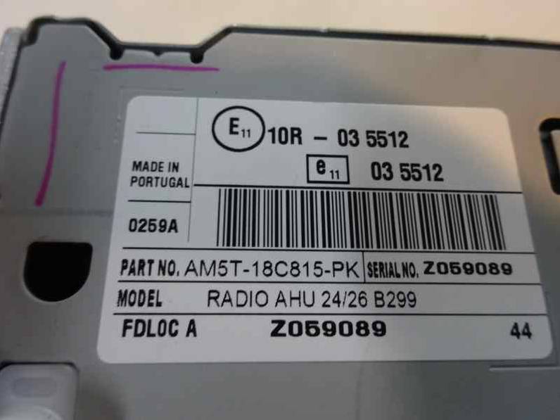 SISTEMA AUDIO RADIO CD FORD FIESTA 2016 1.5 TDCI (75 CV)