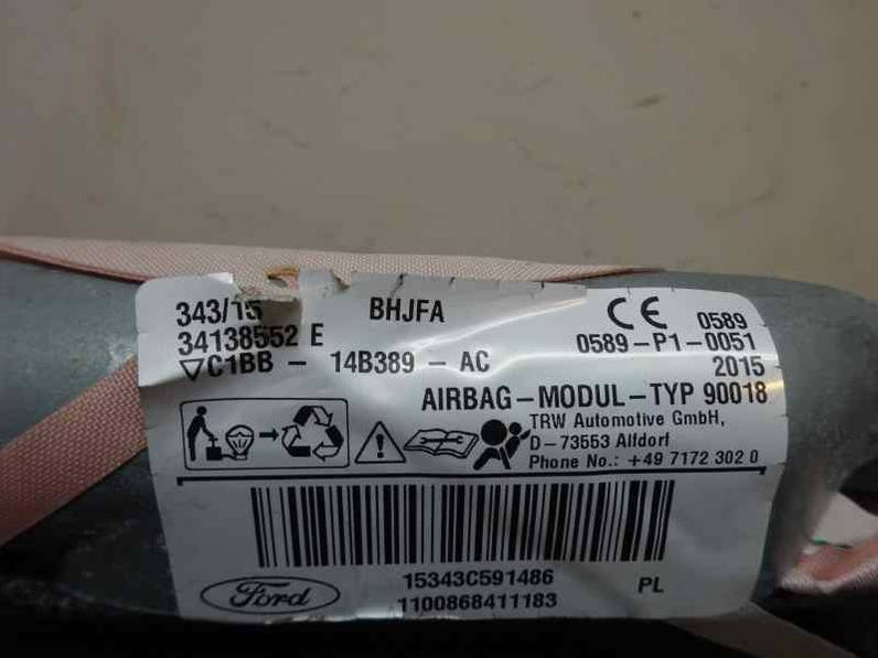 AIRBAG CORTINA DELANTERO DERECHO FORD FIESTA 2016 1.5 TDCI (75 CV)