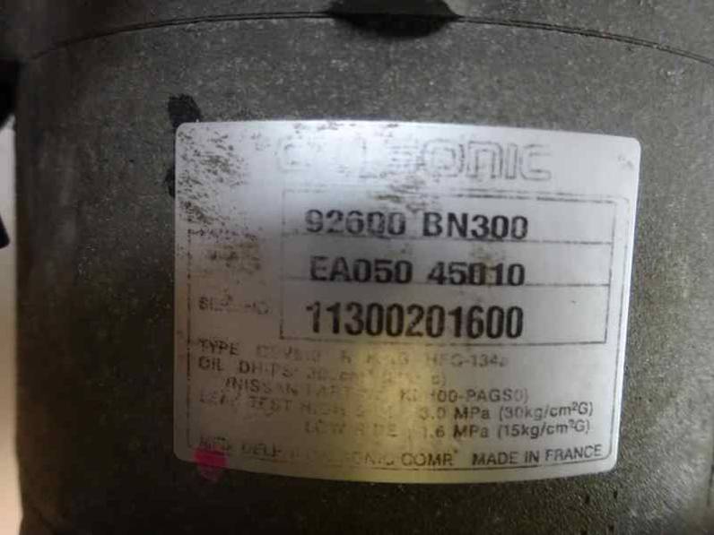 COMPRESOR AIRE ACONDICIONADO NISSAN ALMERA 2001 2.2 16V TURBODIESEL (110 CV)