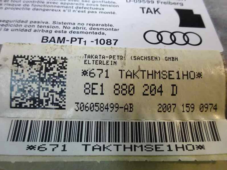 AIRBAG DELANTERO DERECHO AUDI A4 AVANT 2007 2.0 TDI (140 CV)