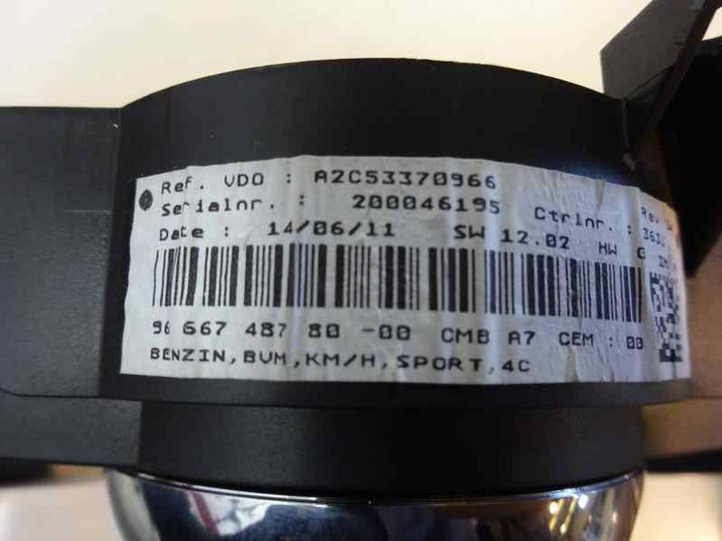 CUADRO INSTRUMENTOS PEUGEOT 207 SW 2012 1.4 16V VTI (95 CV)