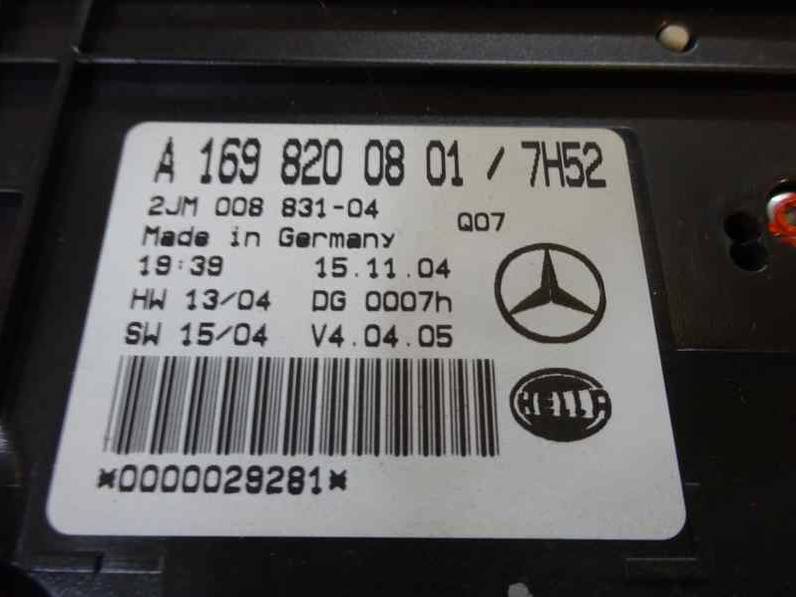 LUZ INTERIOR MERCEDES CLASE A 2004 2.0 CDI (109 CV)