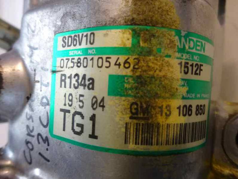 COMPRESOR AIRE ACONDICIONADO OPEL CORSA C 2004 1.3 16V CDTI (69 CV)