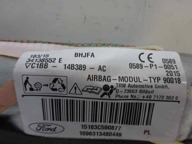 AIRBAG CORTINA DELANTERO DERECHO FORD FIESTA 2016 1.5 TDCI (95 CV)