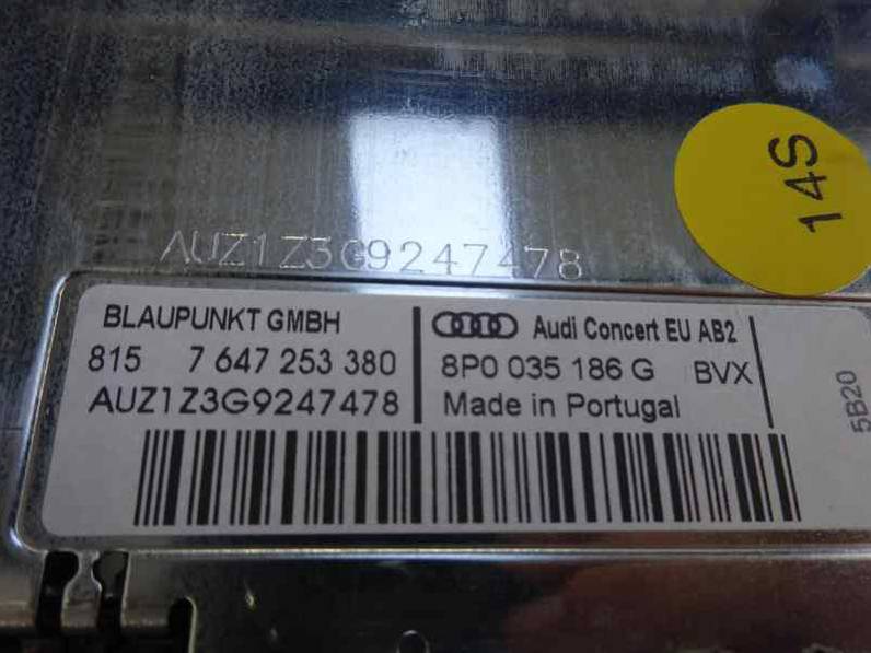 SISTEMA AUDIO RADIO CD AUDI A3 2008 2.0 TDI (140 CV)