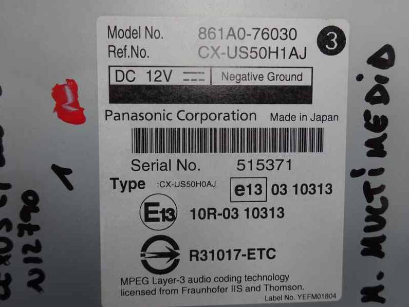 MODULO ELECTRONICO LEXUS CT 2012 1.8 16V (99 CV)