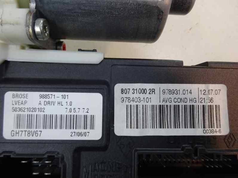 MOTOR ELEVALUNAS DELANTERO IZQUIERDO RENAULT LAGUNA III 2007 1.5 DCI D (110 CV)