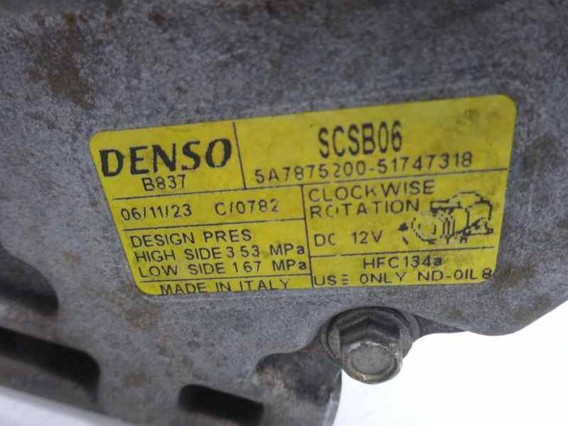 COMPRESOR AIRE ACONDICIONADO FIAT PUNTO BERLINA 2006 1.2 (60 CV)