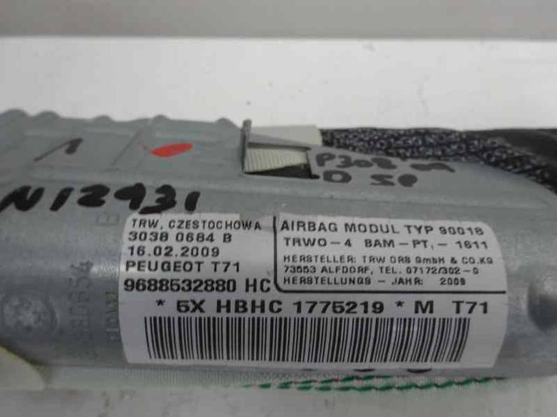 AIRBAG CORTINA DELANTERO DERECHO PEUGEOT 308 2009 1.4 16V VTI (95 CV)