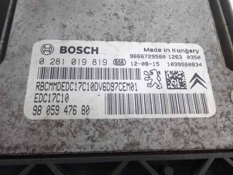 CENTRALITA MOTOR UCE PEUGEOT EXPERT KASTEN 2013 1.6 HDI FAP (90 CV)