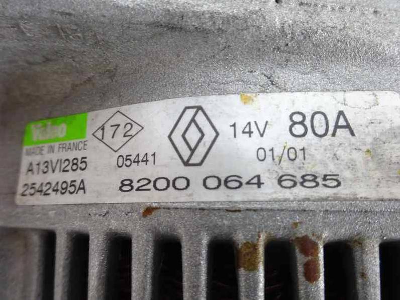 ALTERNADOR RENAULT MEGANE I FASE 2 CLASSIC 2001 1.9 DCI D (102 CV)