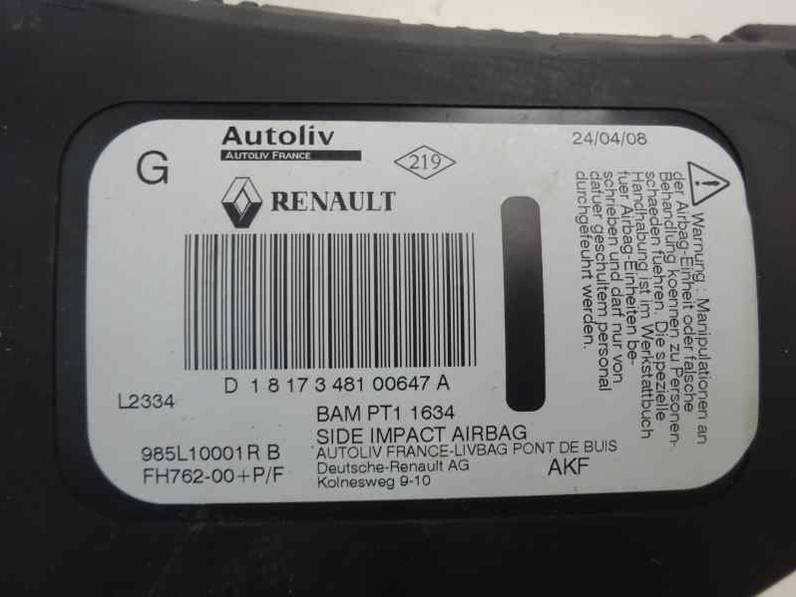 AIRBAG DELANTERO IZQUIERDO RENAULT LAGUNA GRANDTOUR III 2008 2.0 DCI D (150 CV)