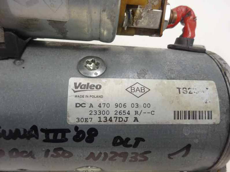 MOTOR ARRANQUE RENAULT LAGUNA GRANDTOUR III 2008 2.0 DCI D (150 CV)