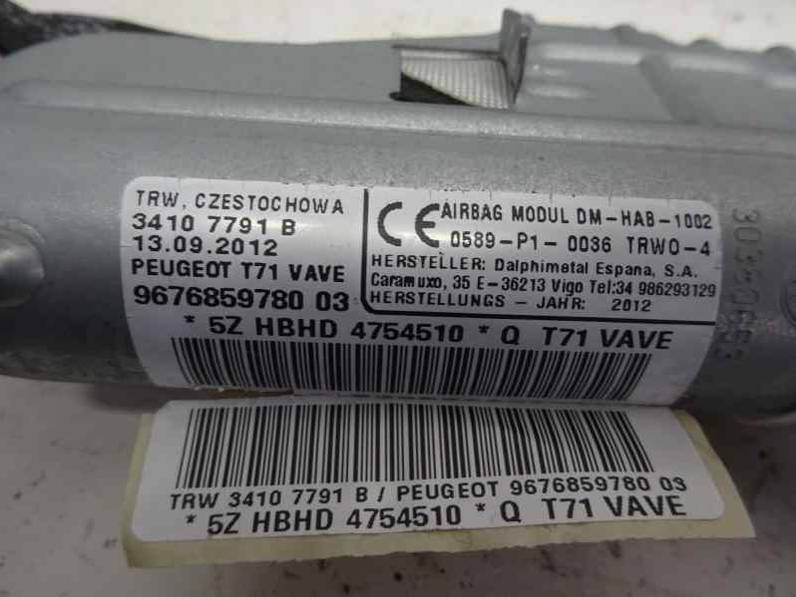 AIRBAG CORTINA DELANTERO IZQUIERDO PEUGEOT 308 2012 1.6 HDI FAP (112 CV)