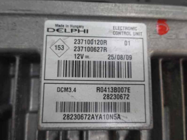CENTRALITA MOTOR UCE RENAULT MEGANE III BERLINA 5 P 2009 1.5 DCI D (86 CV)