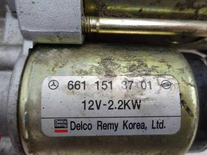 MOTOR ARRANQUE SSANGYONG REXTON 2005 2.9 TURBODIESEL (120 CV)