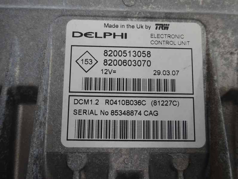 CENTRALITA MOTOR UCE DACIA LOGAN 2007 1.5 DCI D (68 CV)