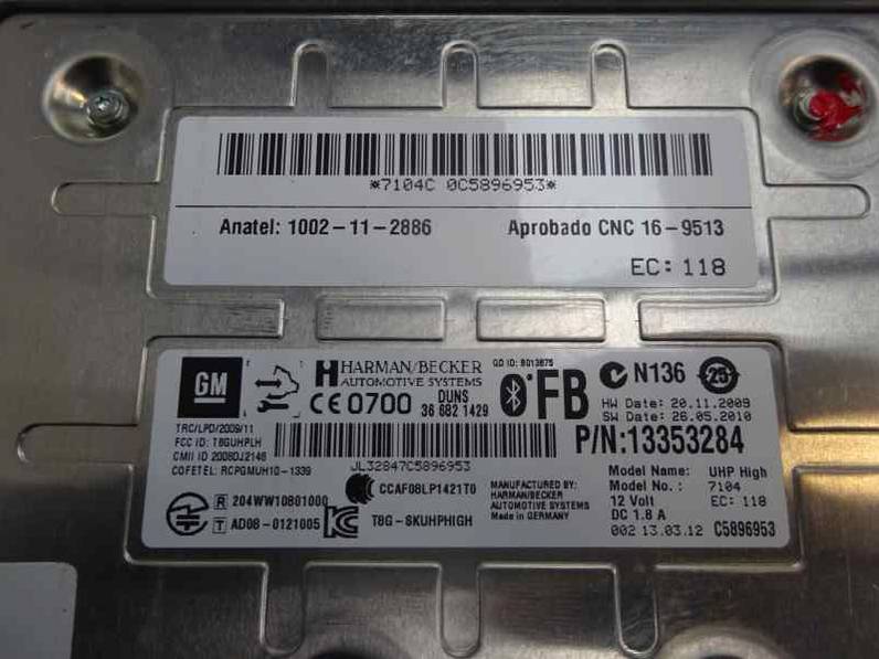 MODULO ELECTRONICO CHEVROLET CRUZE HATCHBACK 2012 2.0 D (163 CV)