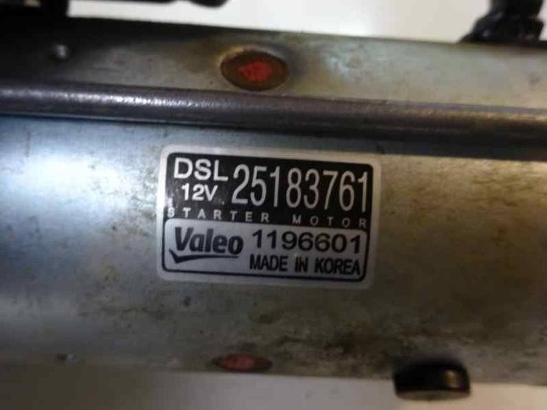 MOTOR ARRANQUE CHEVROLET CRUZE HATCHBACK 2012 2.0 D (163 CV)