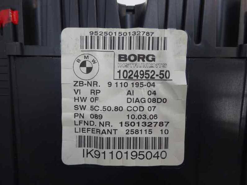 CUADRO INSTRUMENTOS BMW SERIE 1 BERLINA 2006 2.0 16V D (122 CV)