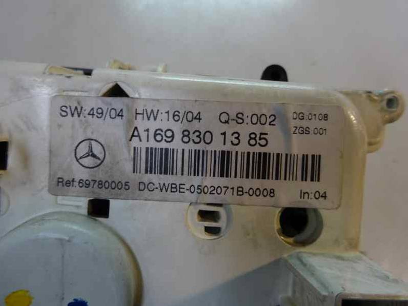 MANDO CLIMATIZADOR MERCEDES CLASE A 2005 2.0 CDI (109 CV)