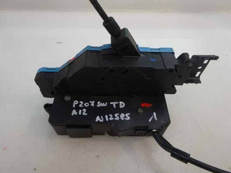 CERRADURA PUERTA TRASERA DERECHA PEUGEOT 207 SW 2012 1.4 16V VTI (95 CV)