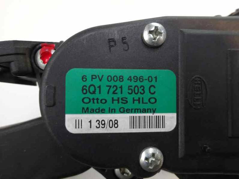 POTENCIOMETRO PEDAL SEAT IBIZA 2009 1.6 16V (105 CV)