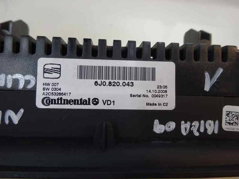 MANDO CLIMATIZADOR SEAT IBIZA 2009 1.6 16V (105 CV)