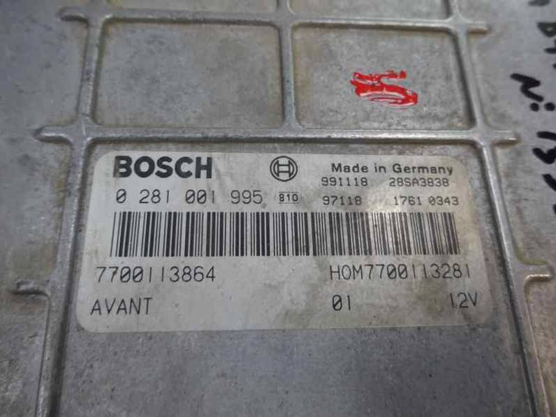 CENTRALITA MOTOR UCE RENAULT LAGUNA 1999 1.9 DTI D (98 CV)