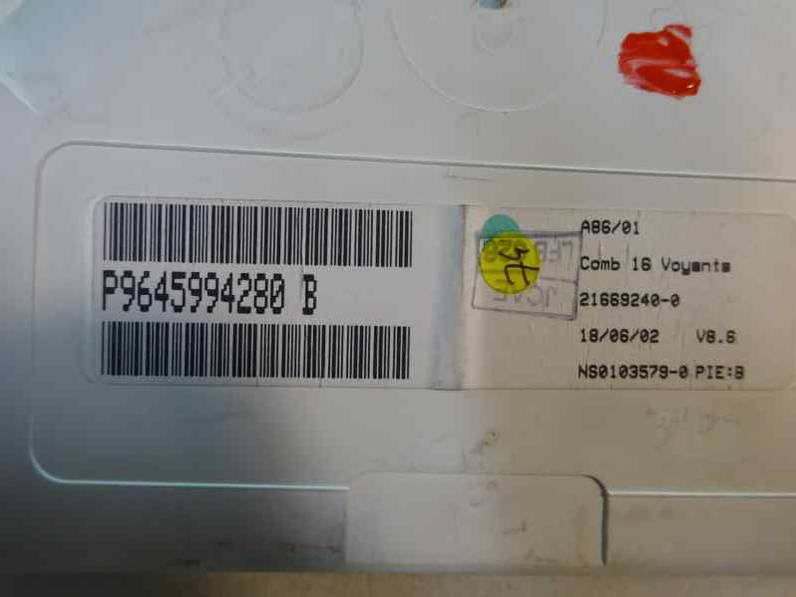 CUADRO INSTRUMENTOS CITROEN C3 2002 1.4 (73 CV)